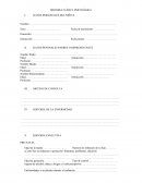 Historia clínica psicológica infantil