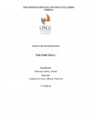 FACULTAD DE PSICOLOGÍA ¨PSICOMETRÍA I ¨