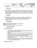 Procedimiento operación de montacargas