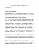 Investigación de un proceso productivo