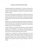 Importancia y necesidad del capital de trabajo