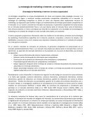 La estrategia de marketing e Internet un marco organizativo