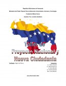 Taller de proyecto nacional y nueva ciudadania