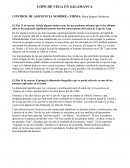 LOPE DE VEGA EN SALAMANCA