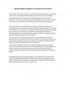 ¿Mundo Digital? ¿Remplaza la evolución de la escritura?