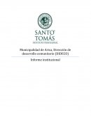 Municipalidad de Arica, Dirección de desarrollo comunitario (DIDECO) Informe institucional
