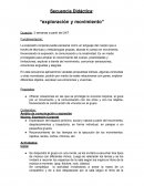 Secuencia Didáctica: “exploración y movimiento”