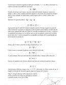 Demostración de la conservacion del momento angular en cosmos