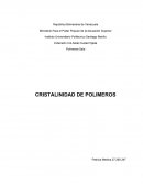 CRISTALINIDAD DE POLIMEROS