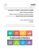 Evaluación de resultados de la planeación estratégica