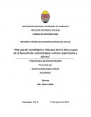 Tasa de mortalidad en comunidades kencas