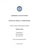 ESTUDIO DEL TRABAJO Y AUTOMATIZACIÓN