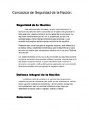 Conceptos de Seguridad de la Nación