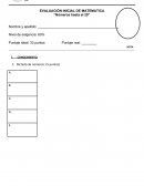 EVALUACIÓN INICIAL DE MATEMATICA