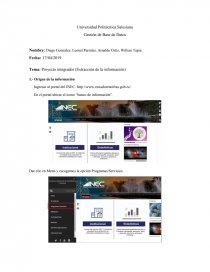 Proyecto integrador (Extracción de la información). Página 1