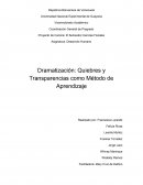 Dramatización: Quiebres y Transparencias como Método de Aprendizaje