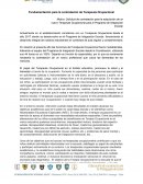 Fundamentación para la contratación de Terapeuta Ocupacional