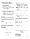 Energía almacenada en un Capacitor