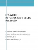 Determinacion de pH de suelos en La Paz