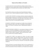 Empresas Desarrolladas en el Ecuador