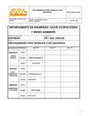 PROCEDIMIENTO PARA TRABAJOS CON ANDAMIOS