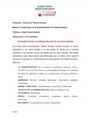 FUNDAMENTOS DE LA ADMINISTRACIÓN DE TALENTO HUMANO