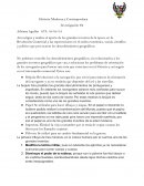 Historia moderna y contemporánea