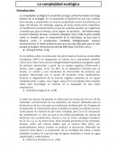 La complejidad ecológica