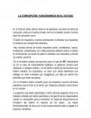 LA CORRUPCIÓN: FUNCIONARIOS EN EL ESTADO