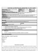 GUÍA PARA LAS PRÁCTICAS DE LABORATORIO, TALLER O CAMPO