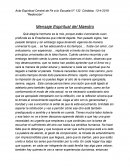 Mensaje Espiritual del Maestro