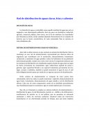 Red de distribución de aguas claras, frías y calientes