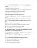 Actividades libro. Alicia en el Pais de las Maravillas