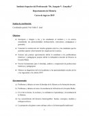 Departamento de Historia Curso de ingreso 2019