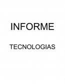 INFORME TECNOLOGIAS COMO SOCIO-CULTURAL.