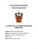 LA ÉTICA EN LA INVESTIGACION DE MERCADO