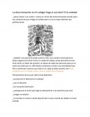 La discriminación en el colegio llega al suicidio? O la soledad