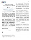 Laboratorio N°1 Transformadores
