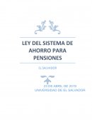 LEY DEL SISTEMA DE AHORRO PARA PENSIONES EL SALVADOR