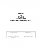 MANUAL DE CALIDAD ISO 9001:2008 LUBRICANTES RIGOSA DE CV