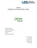Diagnóstico de una Necesidad de Mejora o Cambio