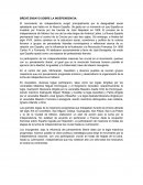 BREVE ENSAYO SOBRE LA INDEPENDENCIA