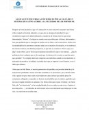 LA ESCLAVITUD QUE RIGE LA SOCIEDAD ES POR LA FALTA DE UN SISTEMA EDUCATIVO ACORDE A LA NECESIDAD DE LOS INDIVIDUOS.