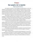 Ensayo Don quijote de la mancha (Miguel de Cervante Saavedra)
