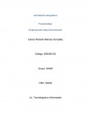 Actividad de Integradora Pseudocódigo Programación Lógica Estructurada