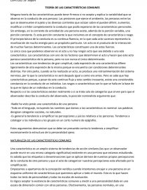 TEORÍA DE LAS CARACTERÍSTICAS COMUNES. Página 1