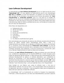 Lean Software Development . La metodología “LSD”. Página 1