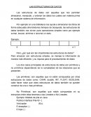 LAS ESTRUCTURAS DE DATOS
