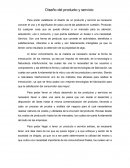 Ensayo diseño y producto