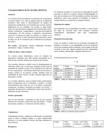 Conceptos básicos de los circuitos eléctricos. Página 1